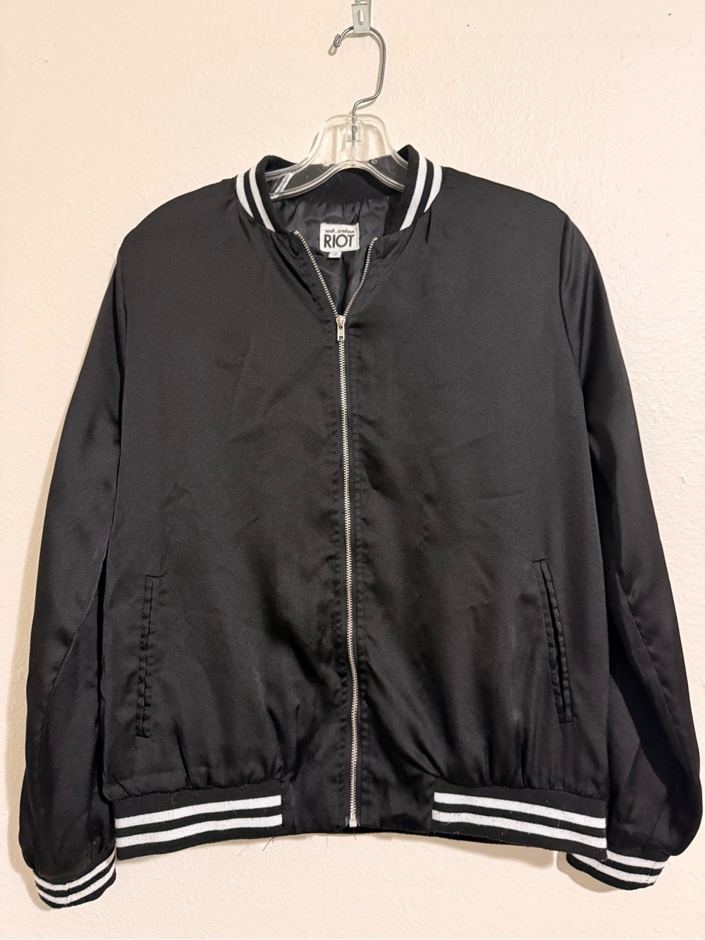 Good Vibes Black Bomber Jacket
